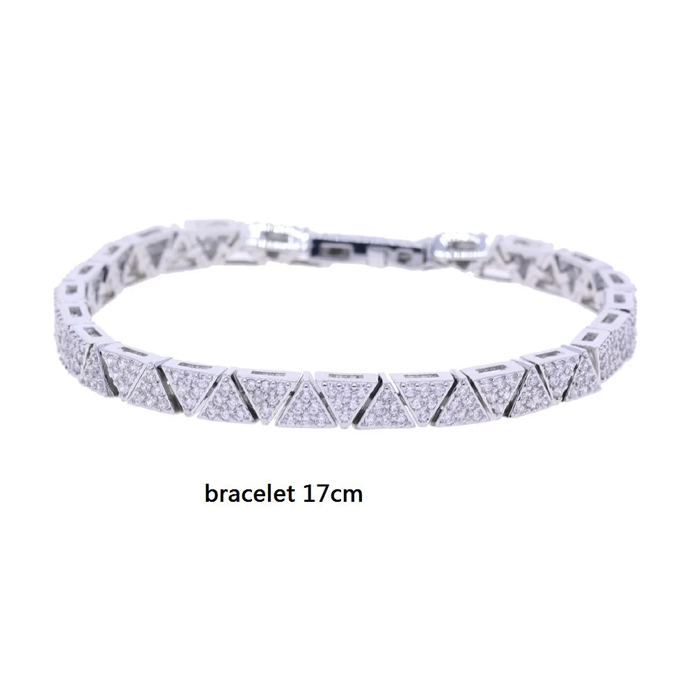 Tennis Zirconia Chain Bracelet