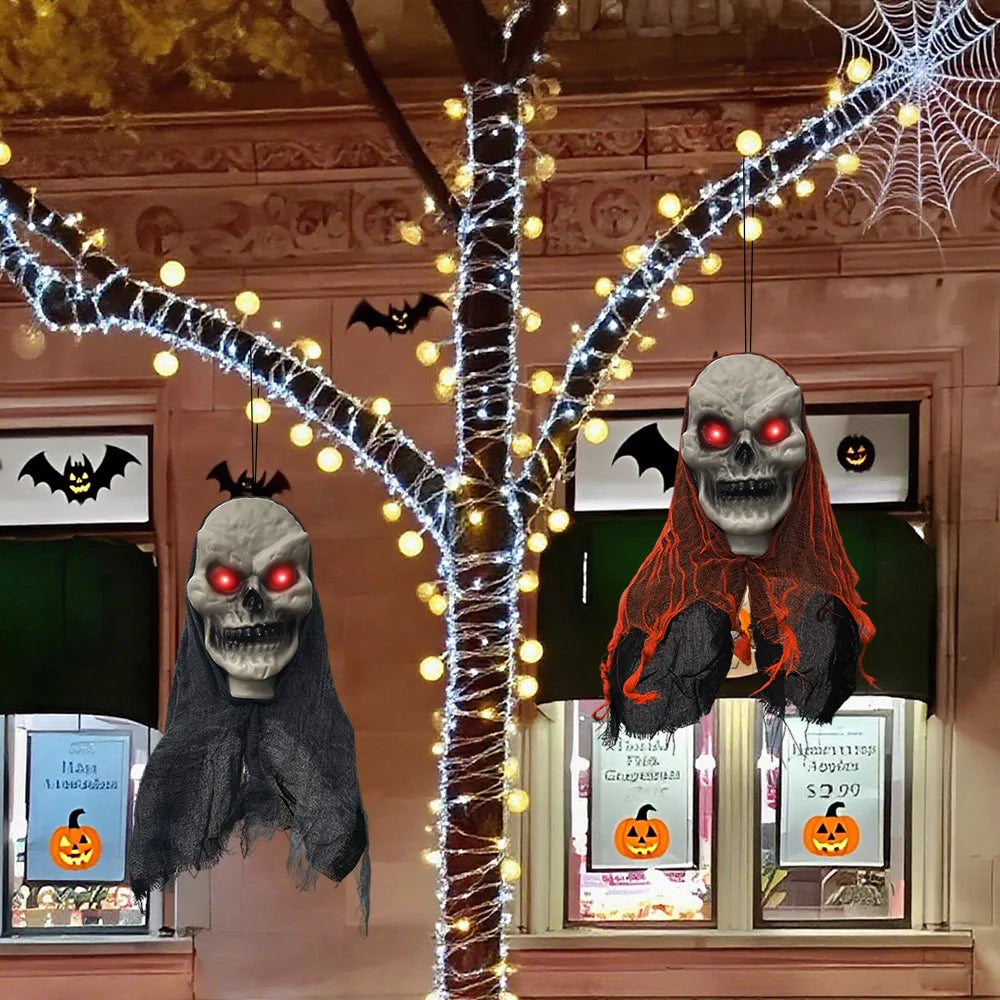 Hanging Skull Ghost Ornaments