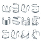 Crystal Clip Ear Cuffs