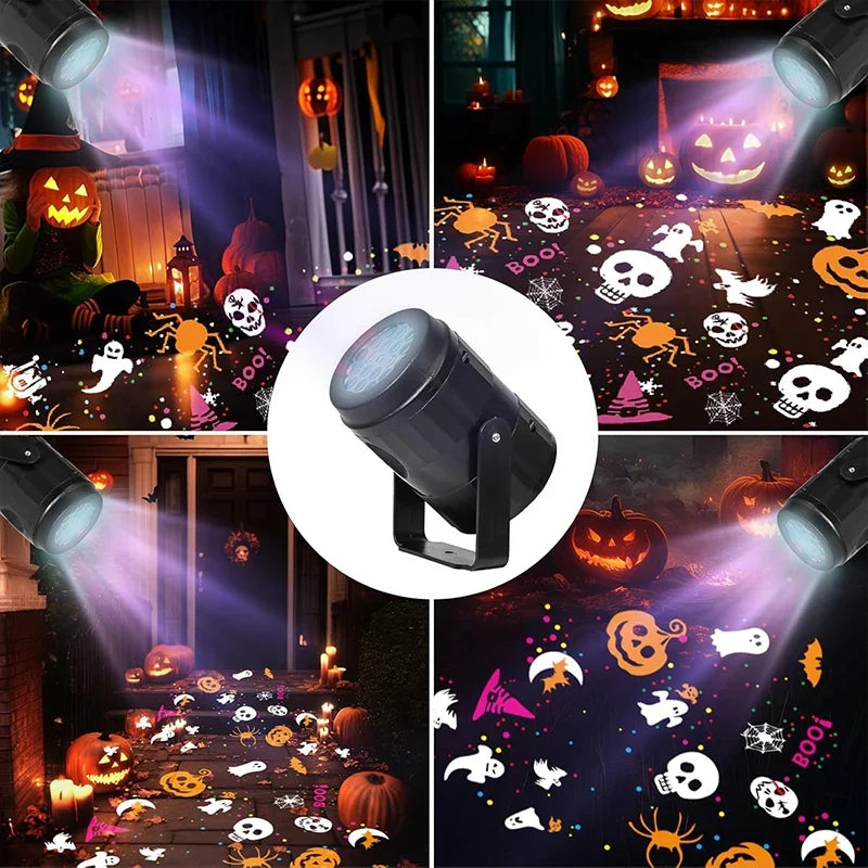 Rotating Halloween Pattern Projector
