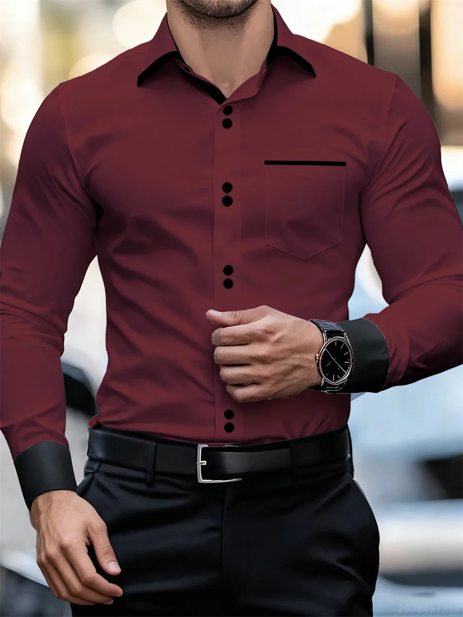 Printed Casual Collar Long Sleeve Shirt