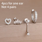 Zircon Water Drop Hoops