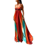 Gradient Tie-Dye Beach Dress