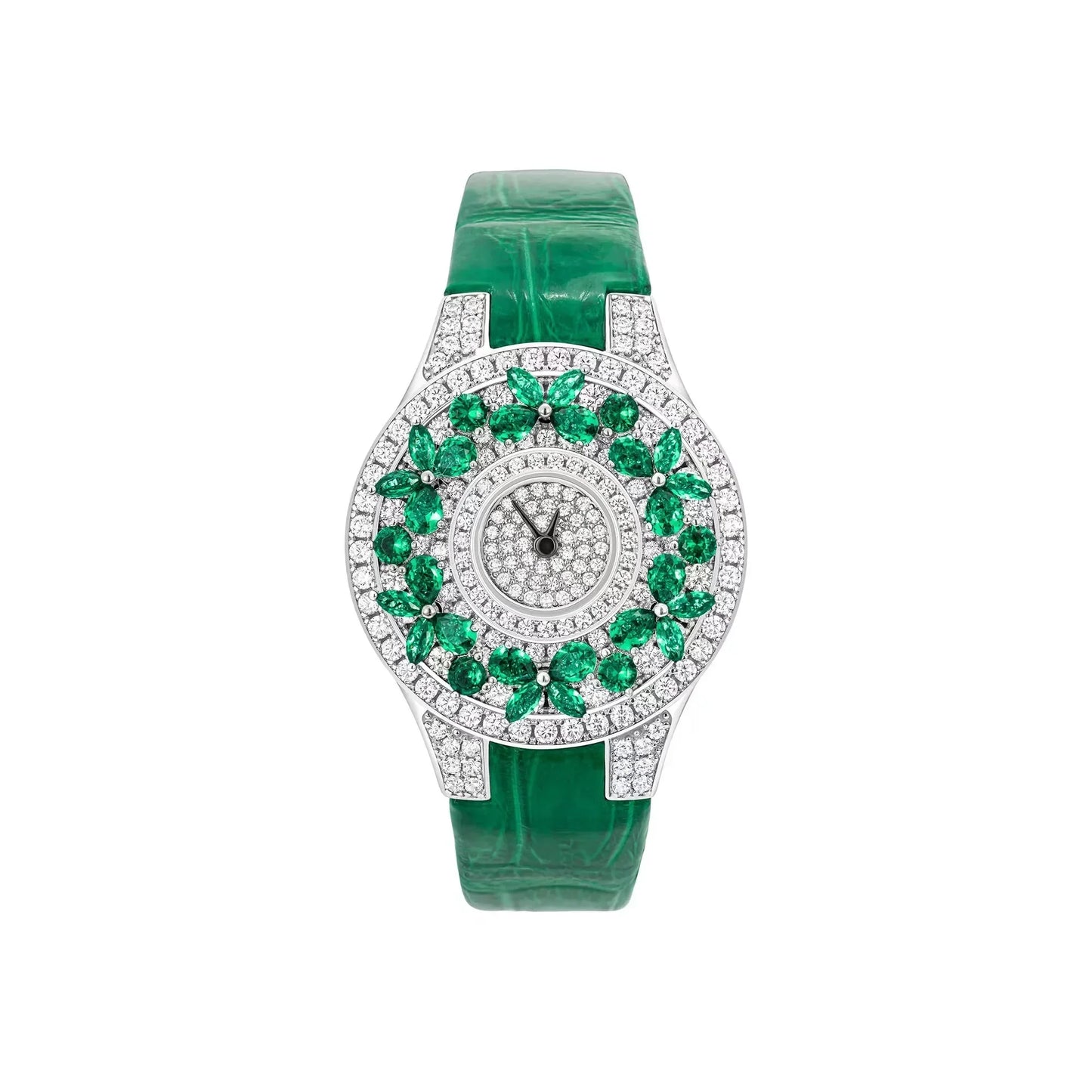 Luxury Diamond Emerald Women’s Watch
