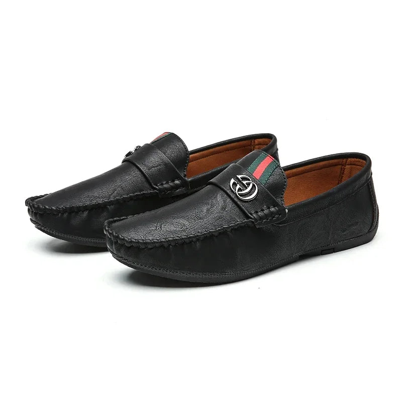 Genuine Leather Driving Loafers
