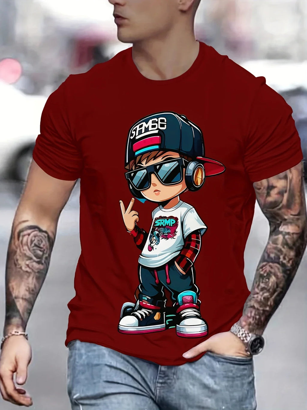 Lightweight Printed Casual T-Shirt