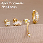 Zircon Water Drop Hoops