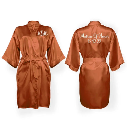 Personalized Satin Bridesmaid Robe