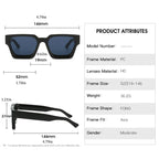 Steampunk square sunglasses