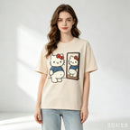 Kawaii Character Graphic Print T-Shirt