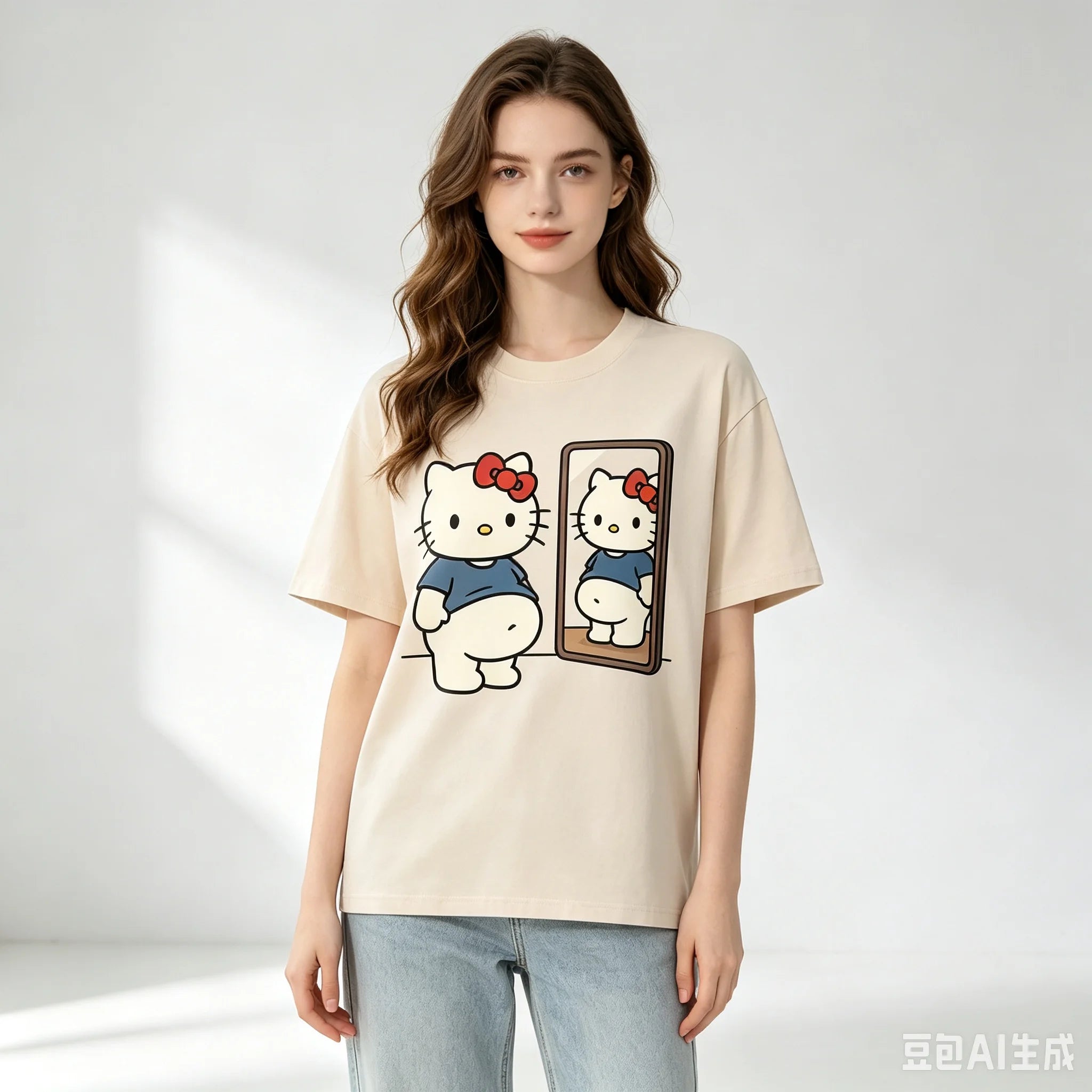 Kawaii Character Graphic Print T-Shirt