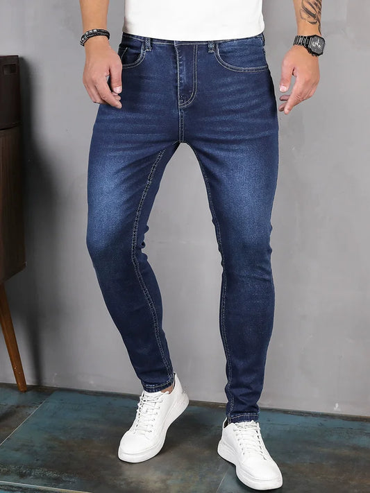 Mens Skinny Pencil Jeans