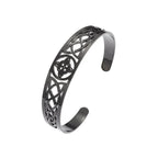 Retro Punk Koi Fish Engraved Bracelet