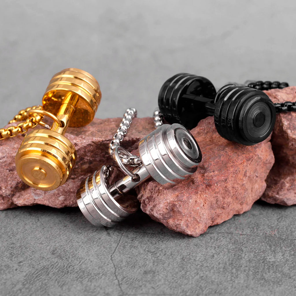 Metal Town Dumbbell Necklace