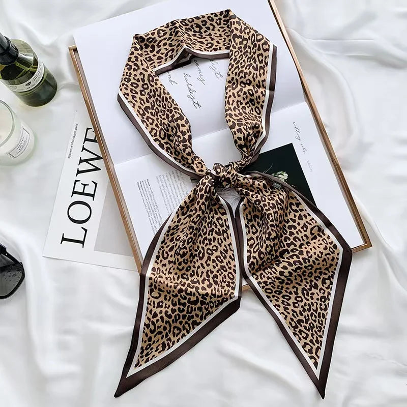 Graphic Ribbon Long Strip Scarf