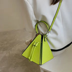 Luxury Leather Triangle Shoulder Bag