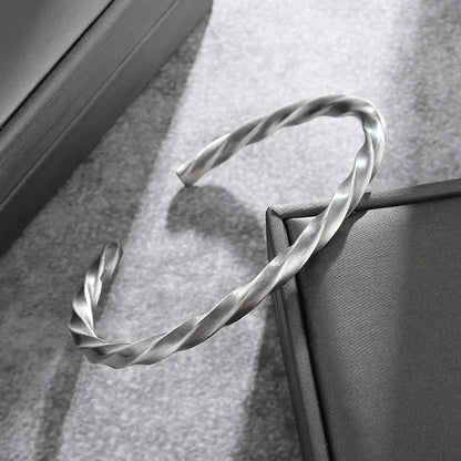 Retro Punk Koi Fish Engraved Bracelet