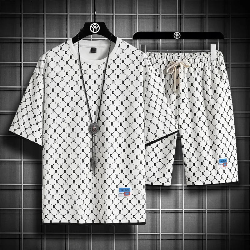 Men's Checkered Sports Set