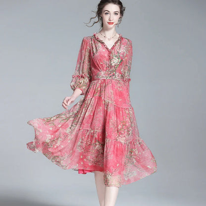 Boho Chiffon Summer Dress