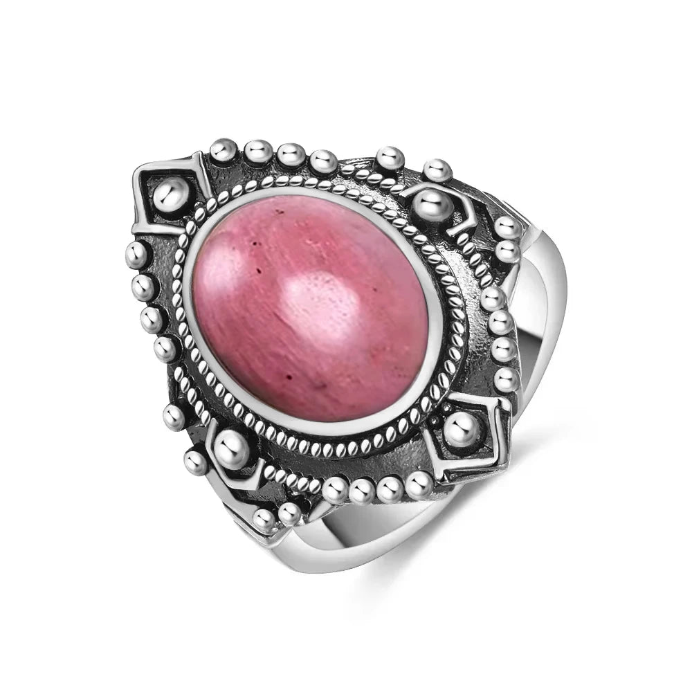 Intgem Labradorite Moonstone Ring