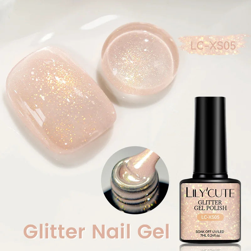 LILYCUTE Glitter Nail Gel Polish