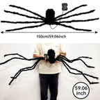 Light-Up Fluffy Spider Decoration