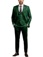 Linen Three-Piece Notch-Lapel Suit
