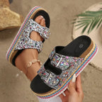 Roman Wedge Summer Sandals