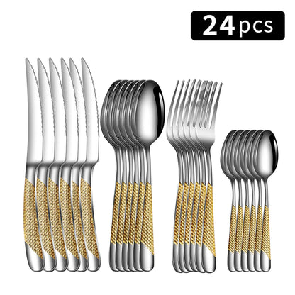 24pc Stainless Steel Cutlery Set