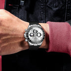 POEDAGAR Military Chronograph Silicone Watch