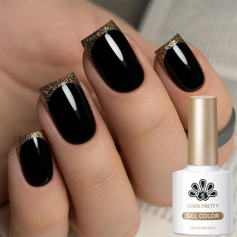 BORN PRETTY Black White Gel