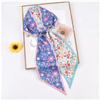 Horse Pattern Long Silk Scarf