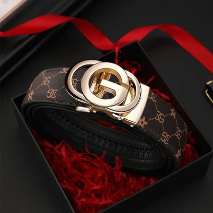 Men’s Automatic Buckle Leather Belt