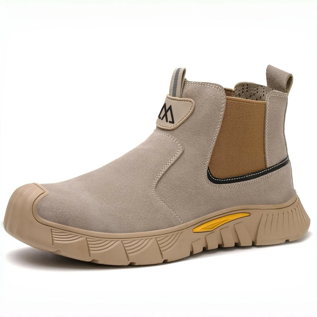 Brown Welding Steel-Toe Boots