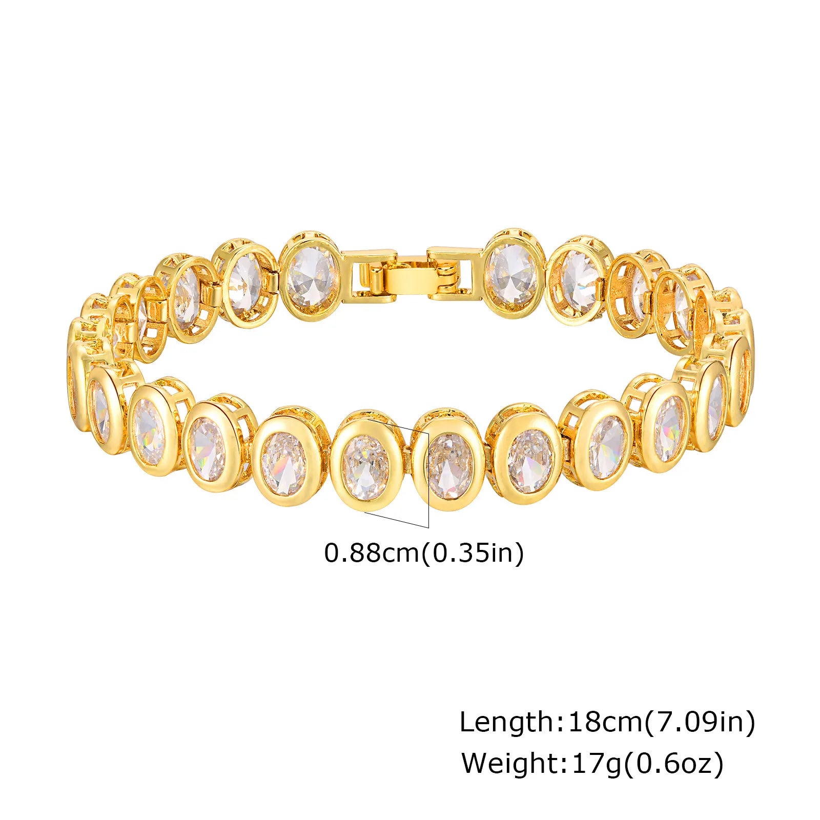Gold Copper Chain Bracelet
