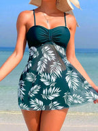 Printed Women's Tankini Swimsuit