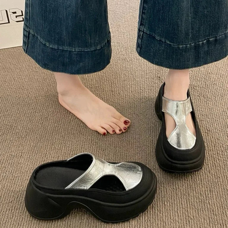 Roman Button Slippers