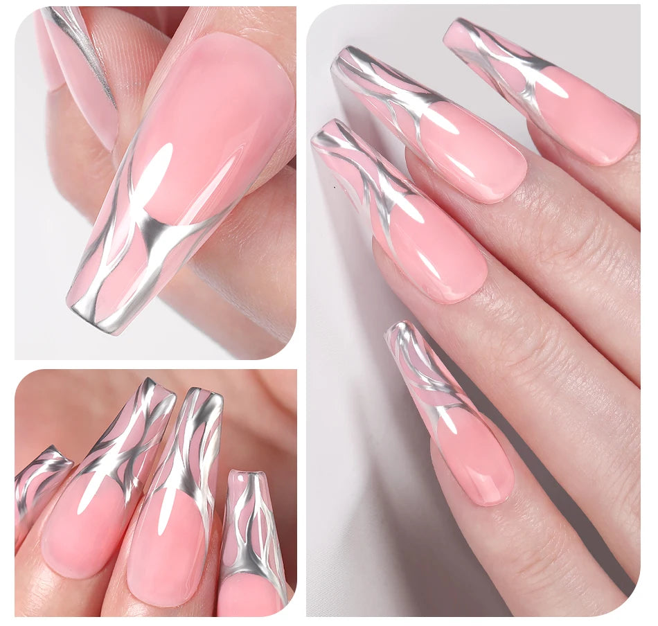 BORN PRETTY Silver Metal Effect
