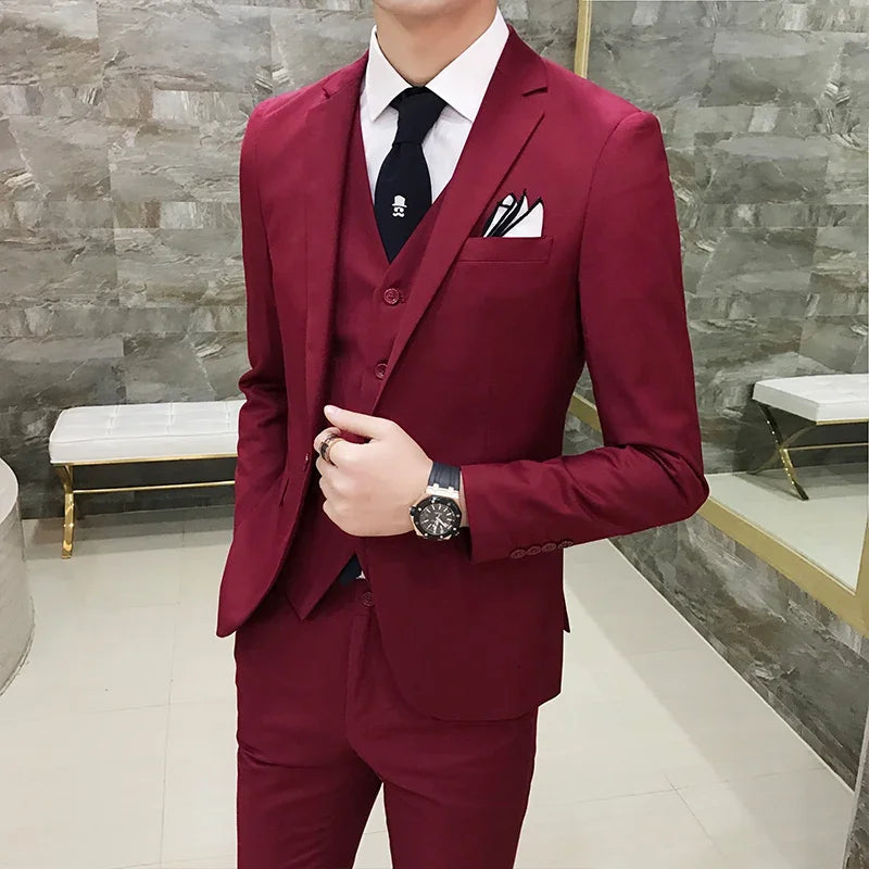 Korean Three-Piece Gentleman Suit