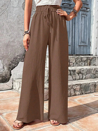 Women Elastic Waist Pants