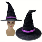 Crumpled Velvet Witch Hat