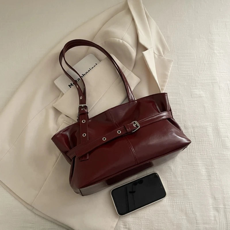 PU Leather Casual Tote