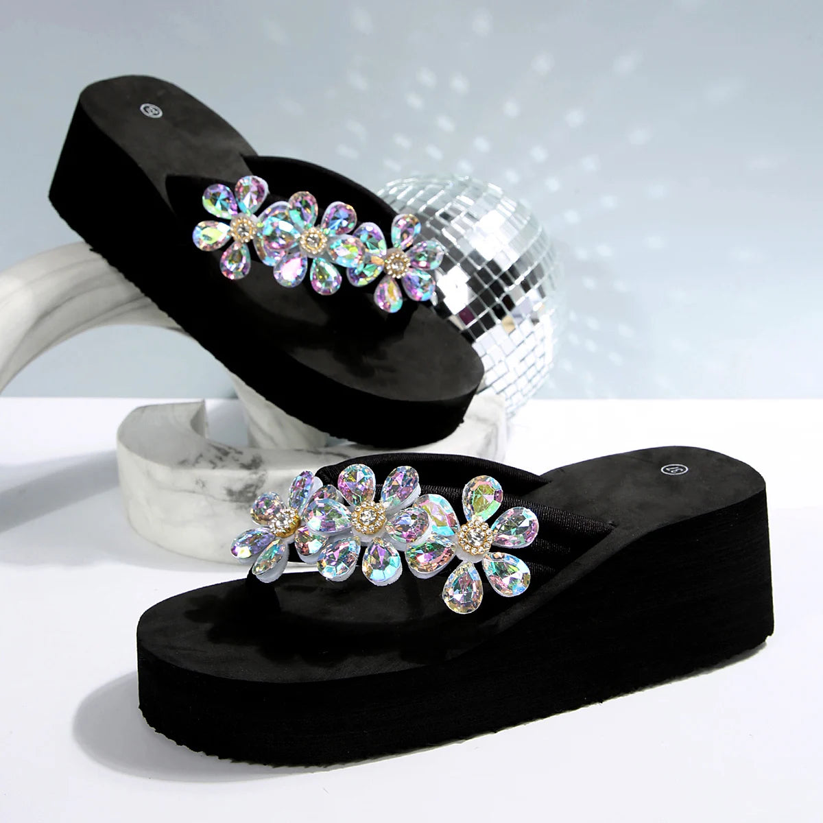 Floral EVA Wedge Slippers