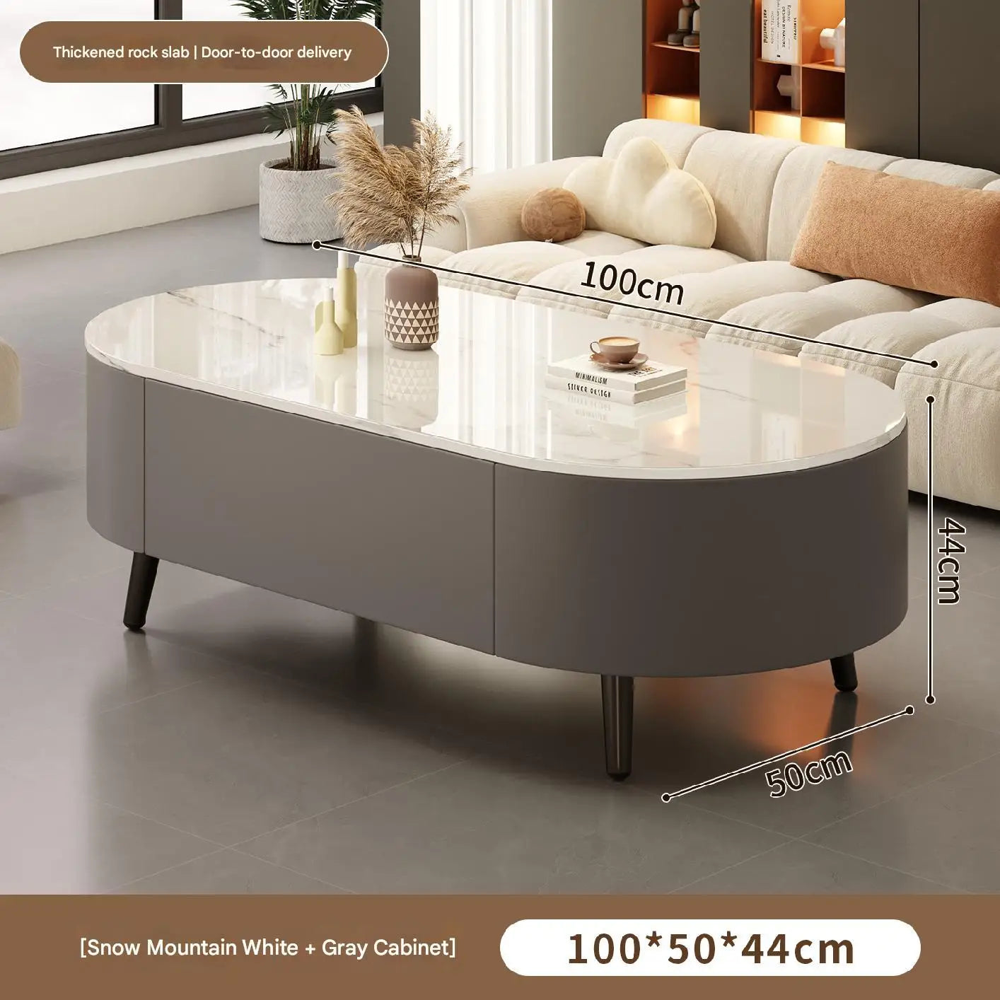 Modern Oval Coffee Table