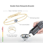 Personalized Moissanite Silver Bracelet