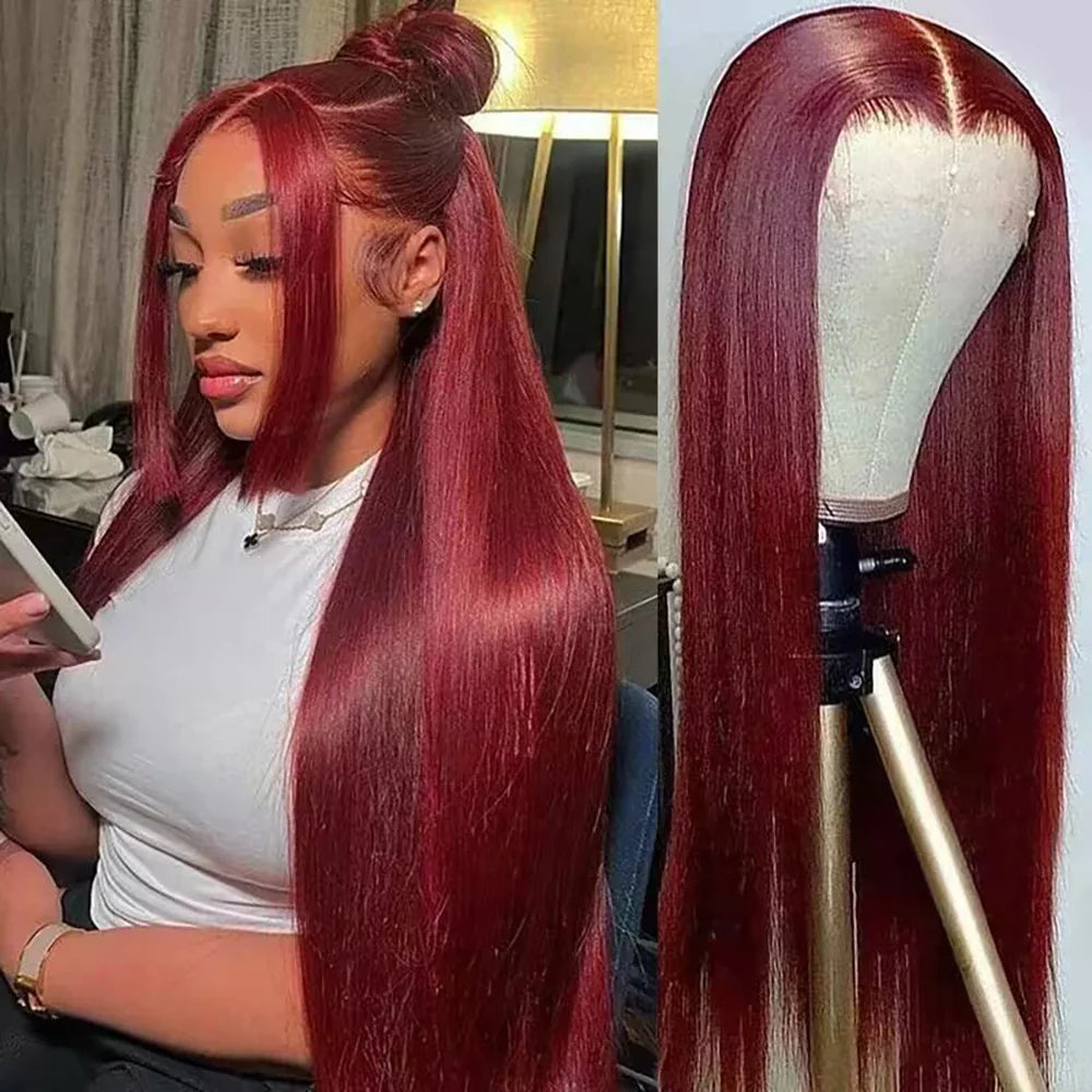 Burgundy HD Lace Wig