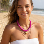 Boho Beaded Heart Necklace