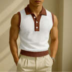 INCERUN Patchwork Button Vest