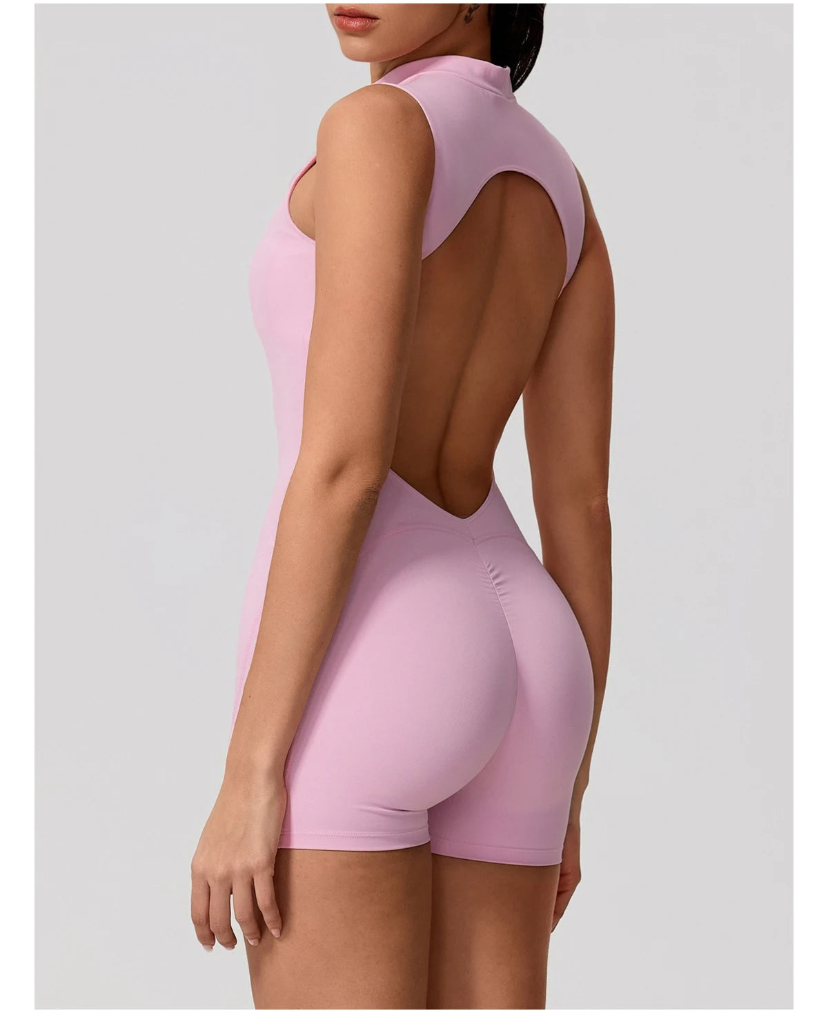 High Waist Scrunch Sports Jumpsuit