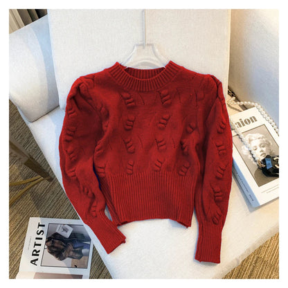 2026 New Winter Rib Knit Crop Sweater